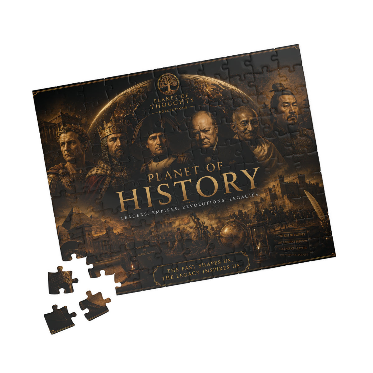 Planet of History Jigsaw Puzzle - 110 Pcs - Hor. — Historical Leaders Collage (110/252/520/1014 pcs)