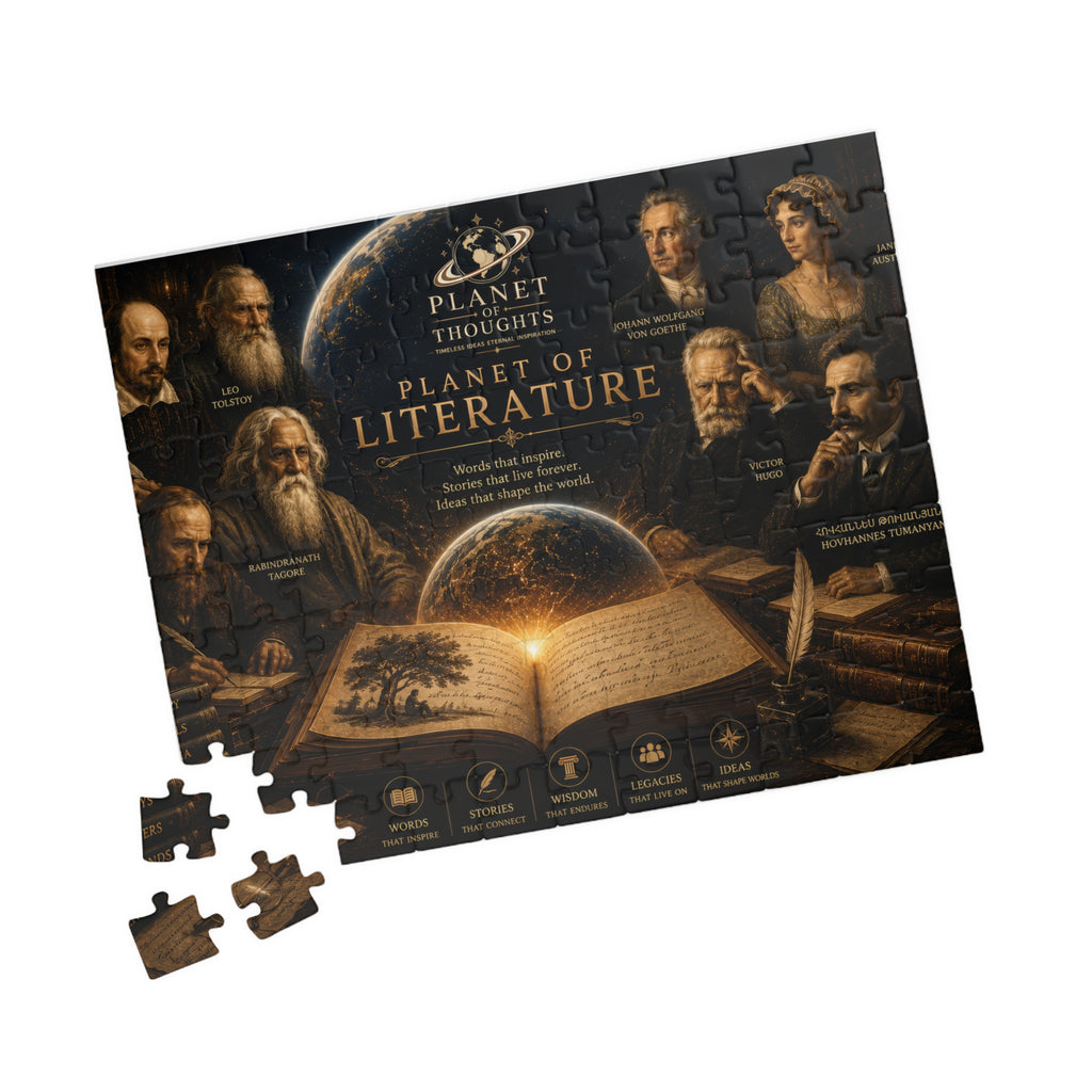 Planet of Literature Jigsaw Puzzle - 110 Pcs - Hor. — Literature Classics