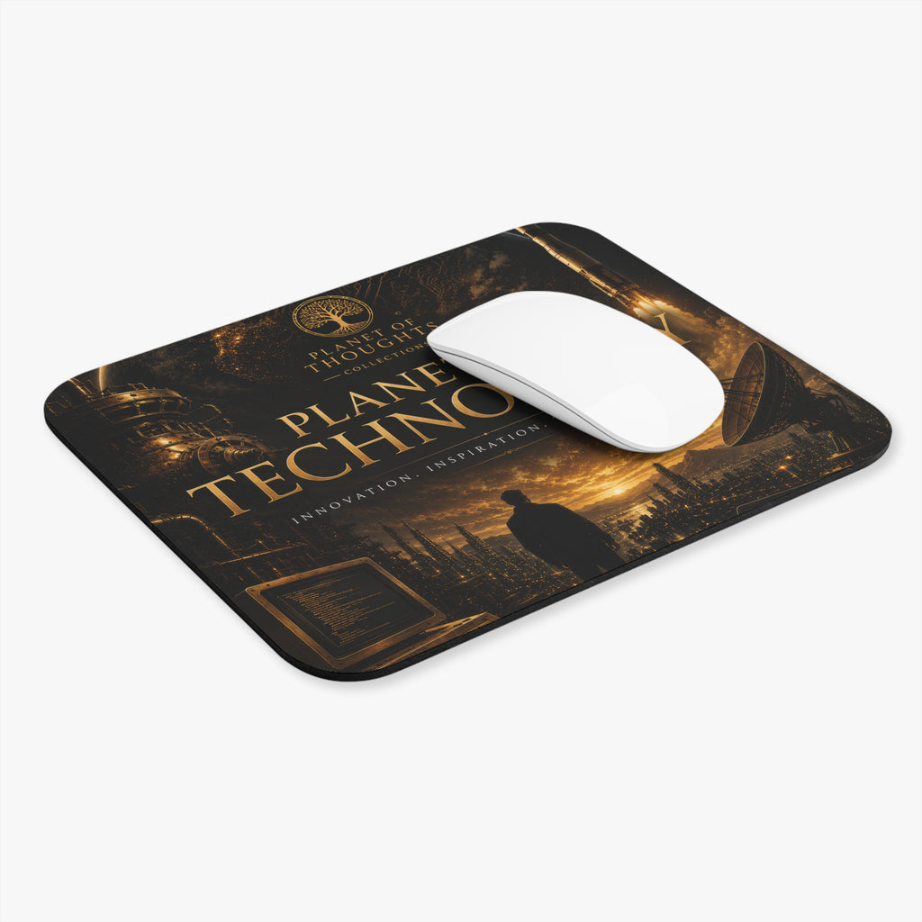 Planet of Technology Mouse Pad — Inspirational Tech Desk Mat
