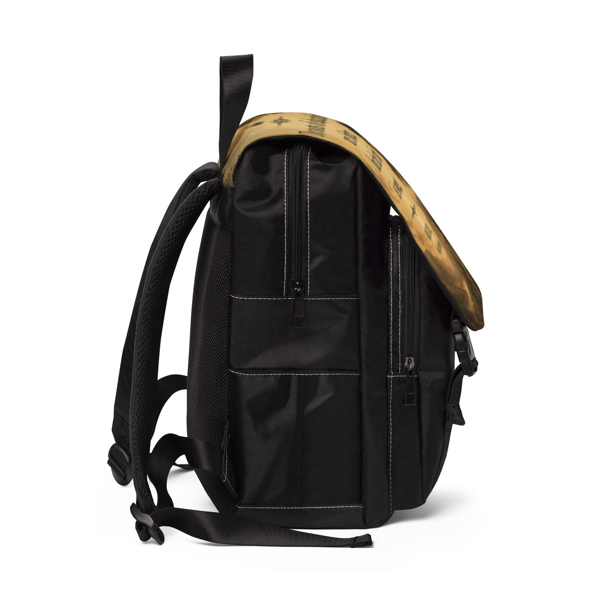Aristotle Quote Backpack — "The roots of education are bitter, but the fruit is sweet" Shoulder Bag