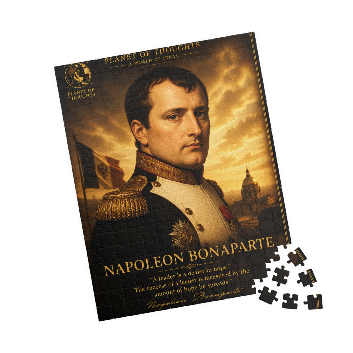Napoleon Bonaparte Portrait Puzzle - 252 Pcs - Vert. — Historical Figure Jigsaw (110/252/520/1014 pcs)