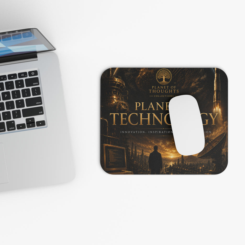 Planet of Technology Mouse Pad — Inspirational Tech Desk Mat