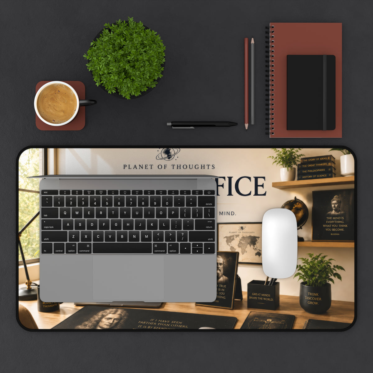 Home & Office Desk Mat - 12*22 — Inspirational Workspace Mouse Pad