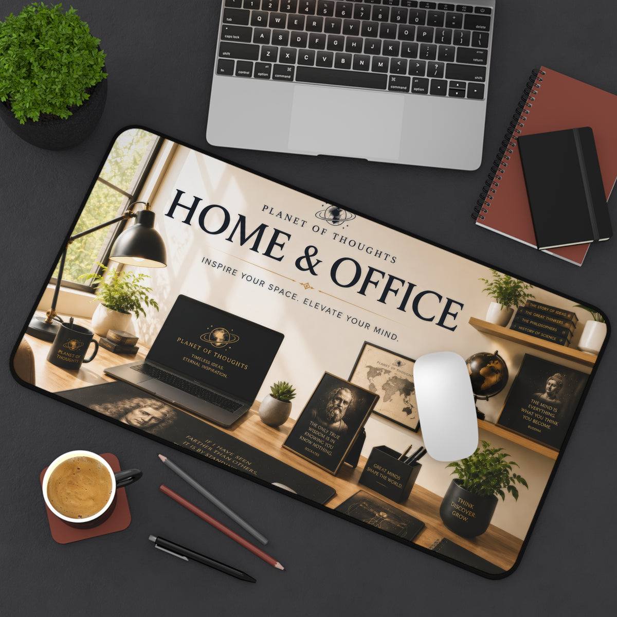 Home & Office Desk Mat - 12*22 — Inspirational Workspace Mouse Pad