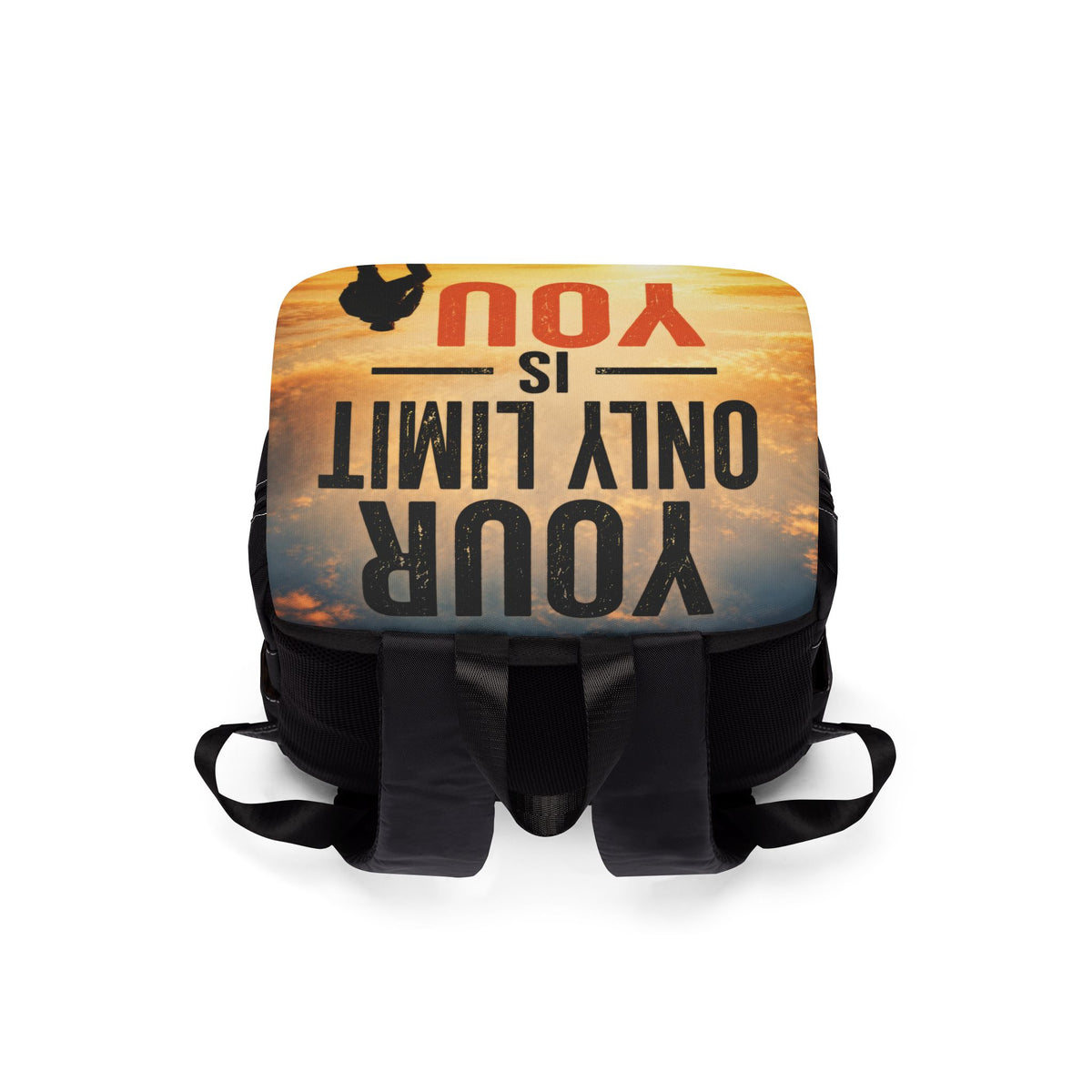 Motivational "Only Limit Is You" Backpack