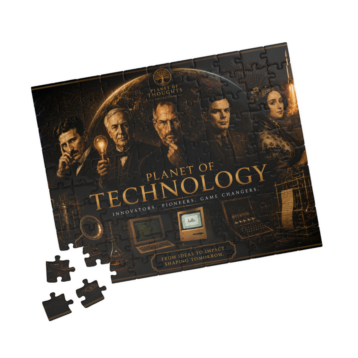 Planet of Technology Puzzle - 110pcs - Hor. - Inventors & Pioneers