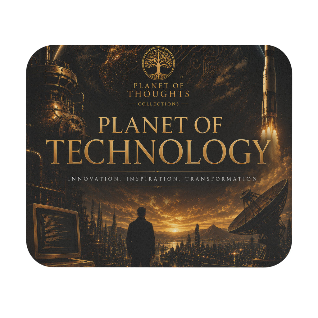 Planet of Technology Mouse Pad — Inspirational Tech Desk Mat