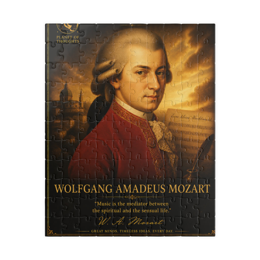 Wolfgang Amadeus Mozart Portrait Jigsaw Puzzle - 110 Pcs - Vert. — Classical Music Collector Puzzle (110–1014 pcs)