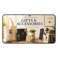 Gifts & Accessories Desk Mat 12*22 — Retro Library ("Gifts & Accessories" Typography Design)