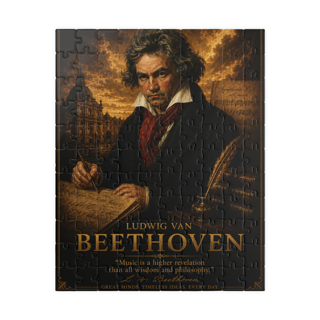 Beethoven Portrait Puzzle - 110 Pcs - Vert. — Classical Composer Jigsaw (110/252/520/1014 pcs)