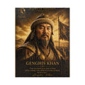 Genghis Khan Historical Portrait Puzzle - 252 Pcs - Vert. — Inspirational Quote Jigsaw (110/252/520/1014 pcs)