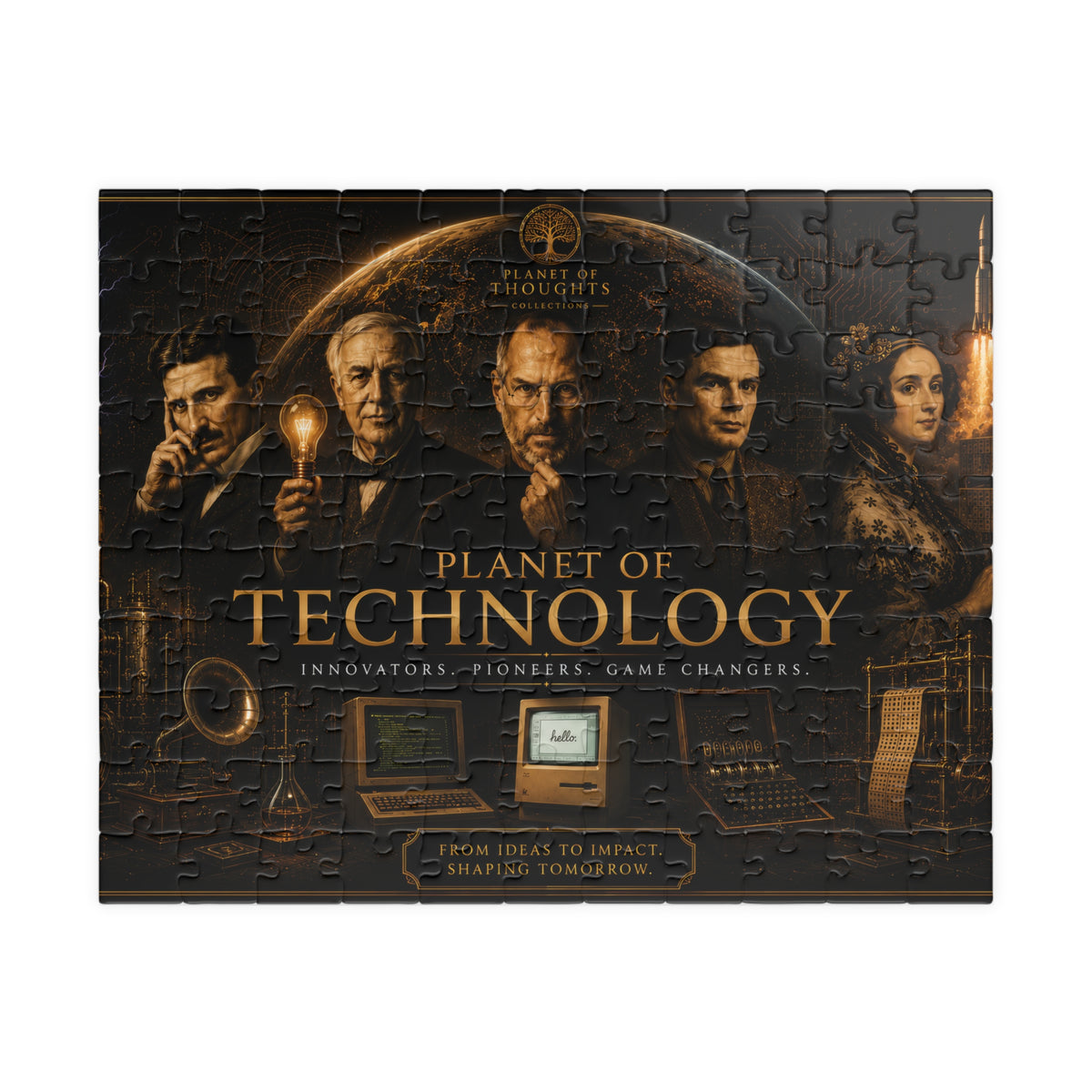 Planet of Technology Puzzle - 110pcs - Hor. - Inventors & Pioneers