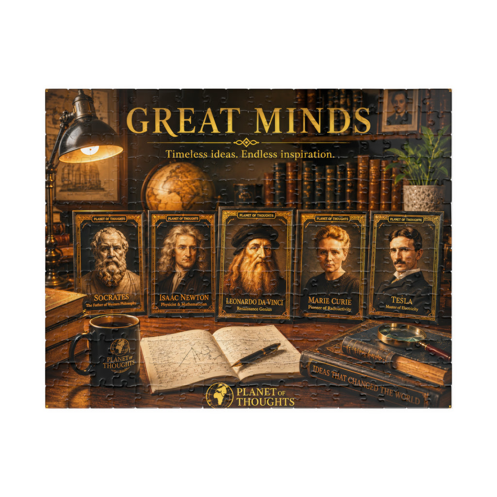 Great Minds Inspirational Puzzle - 252 Pcs - Hor. — Historical Inventors & Thinkers Jigsaw (110–1014 pcs)