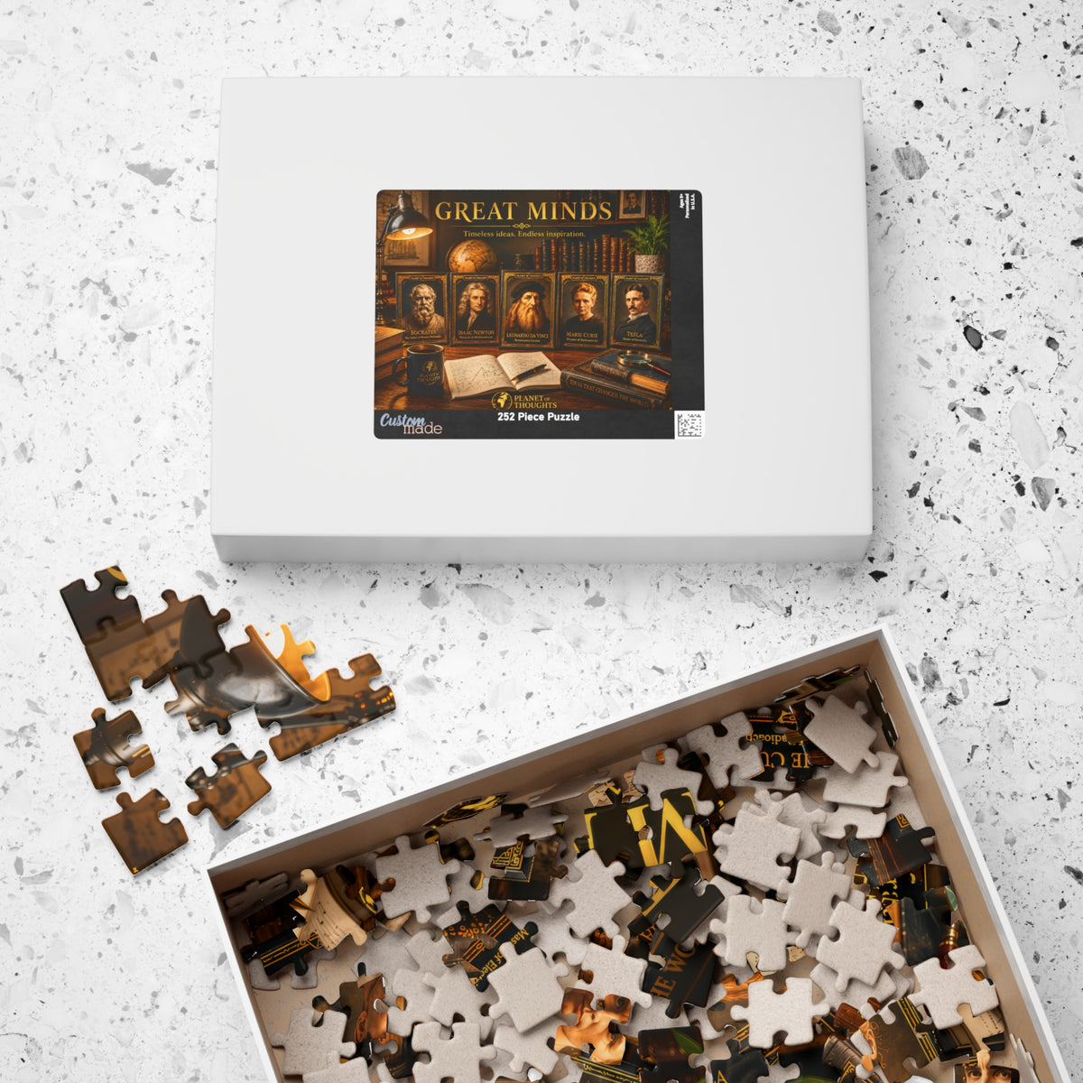Great Minds Inspirational Puzzle - 252 Pcs - Hor. — Historical Inventors & Thinkers Jigsaw (110–1014 pcs)