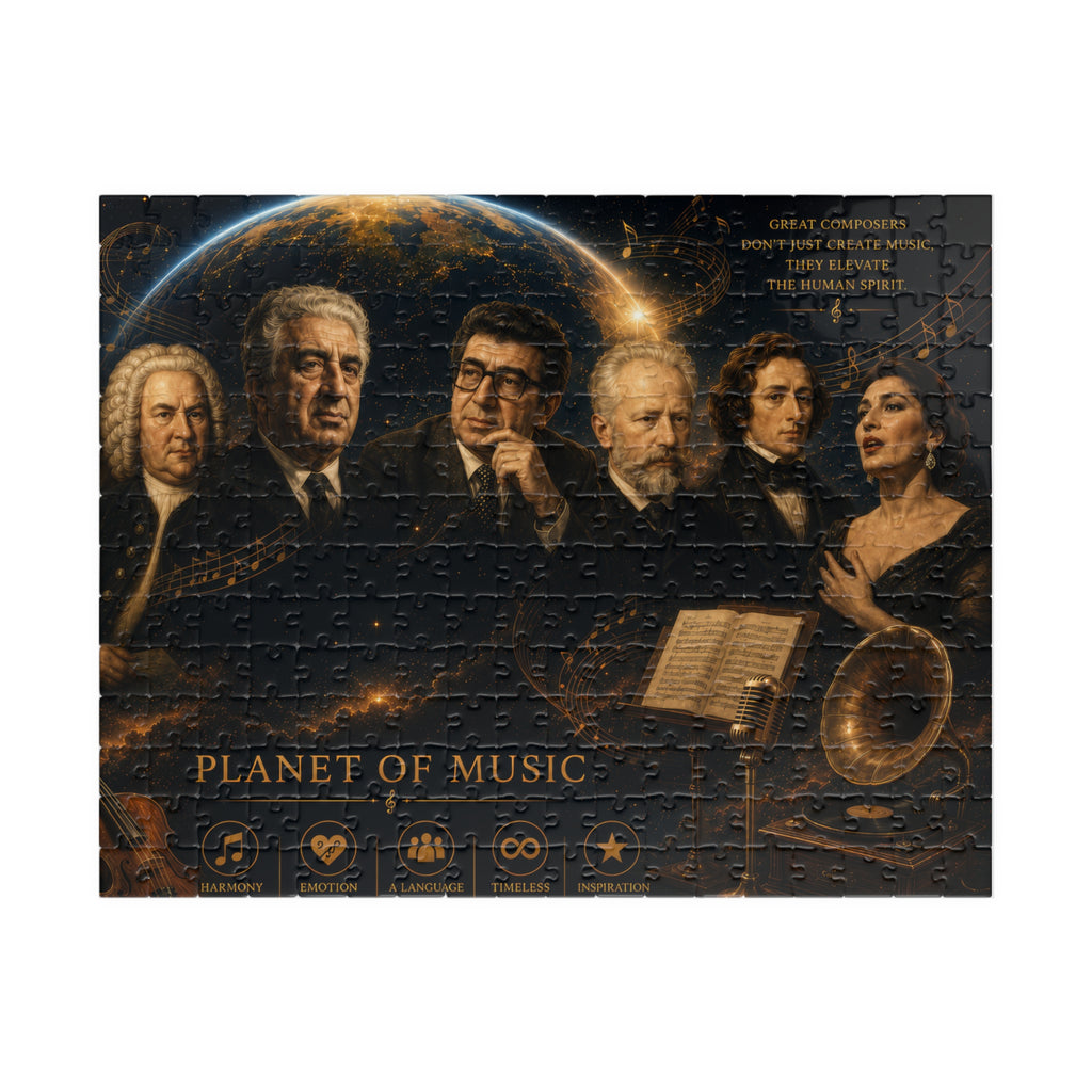 Planet of Music Jigsaw Puzzle - 252 Pcs - Hor. — Classical Composers Collage (110/252/520/1014 pcs)