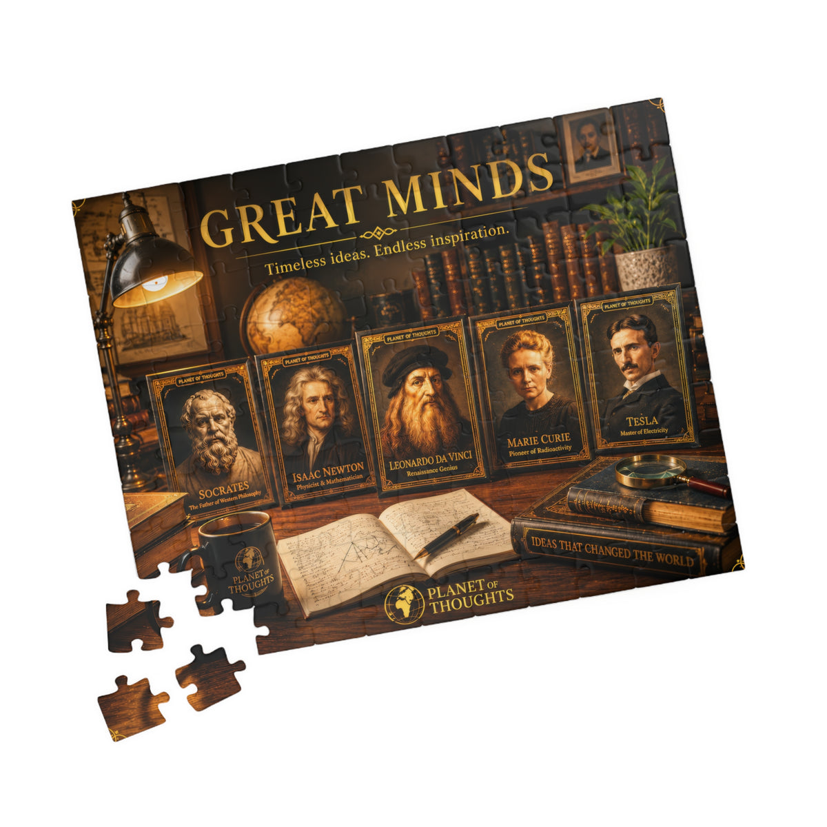 Great Minds Jigsaw Puzzle - 110 Pcs - Hor. — Famous Inventors & Scientists Collage (110–1014 pcs)