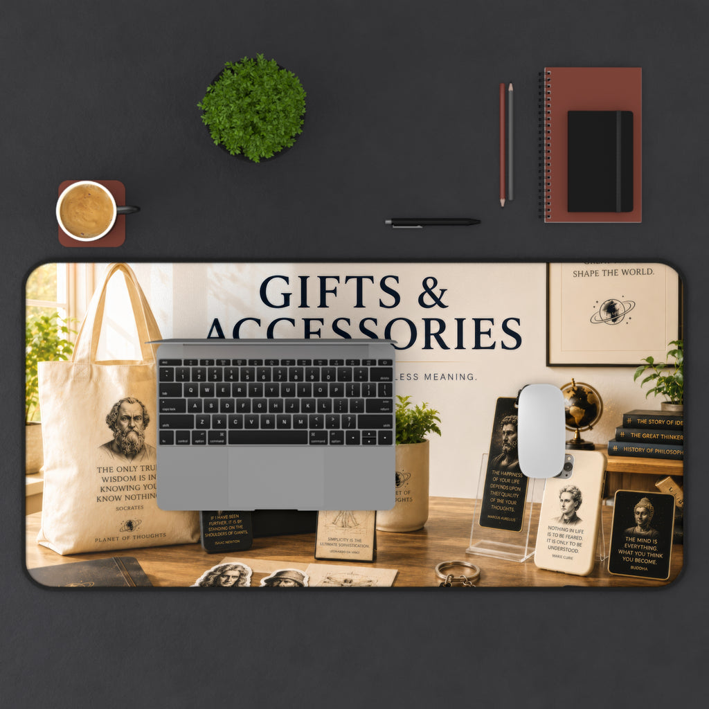 Gifts & Accessories Classic Black Desk Mat - 16*32 — Large Non-Slip Mouse Pad