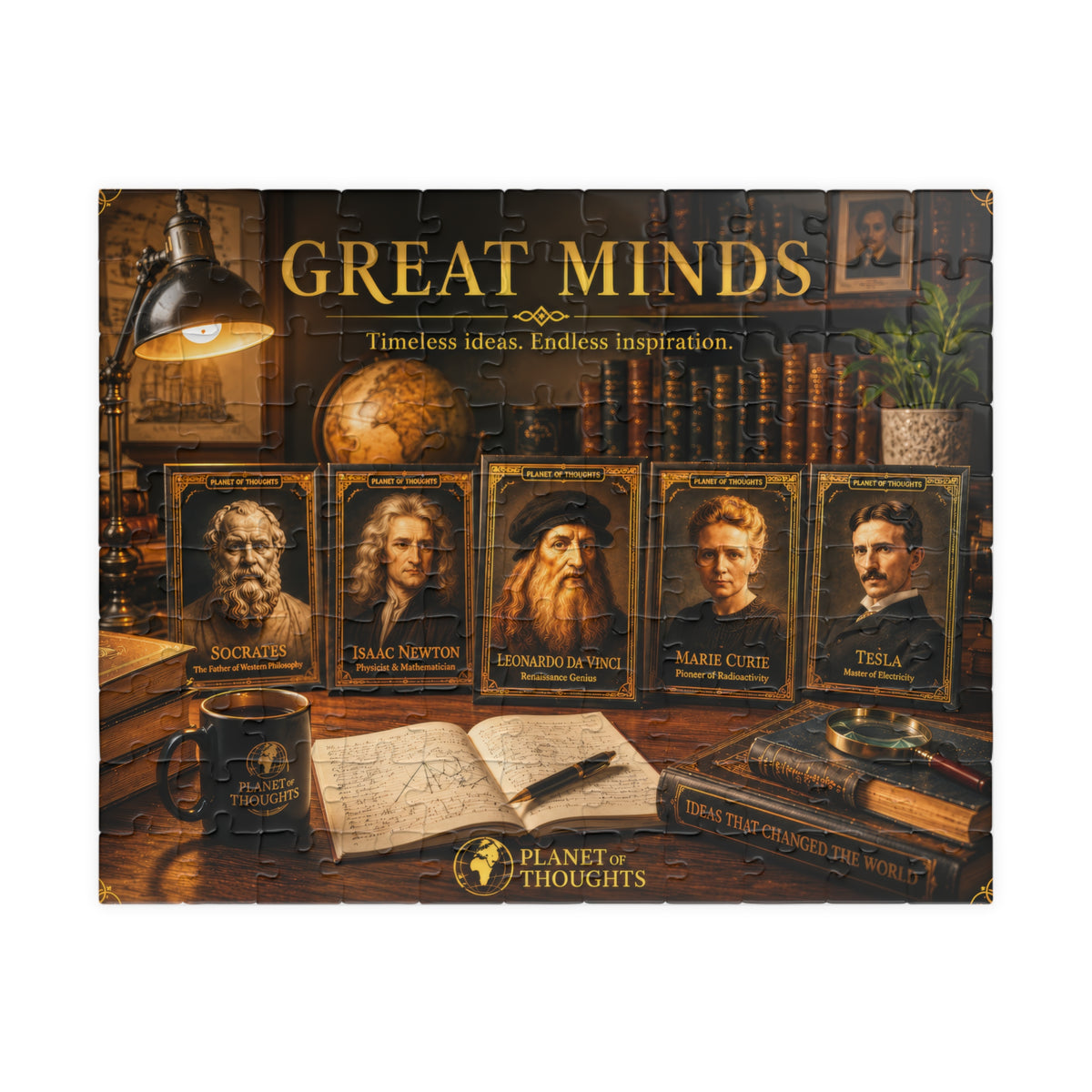 Great Minds Jigsaw Puzzle - 110 Pcs - Hor. — Famous Inventors & Scientists Collage (110–1014 pcs)
