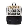 Motivational Backpack — "Today Success Tomorrow" Canvas Shoulder Pack