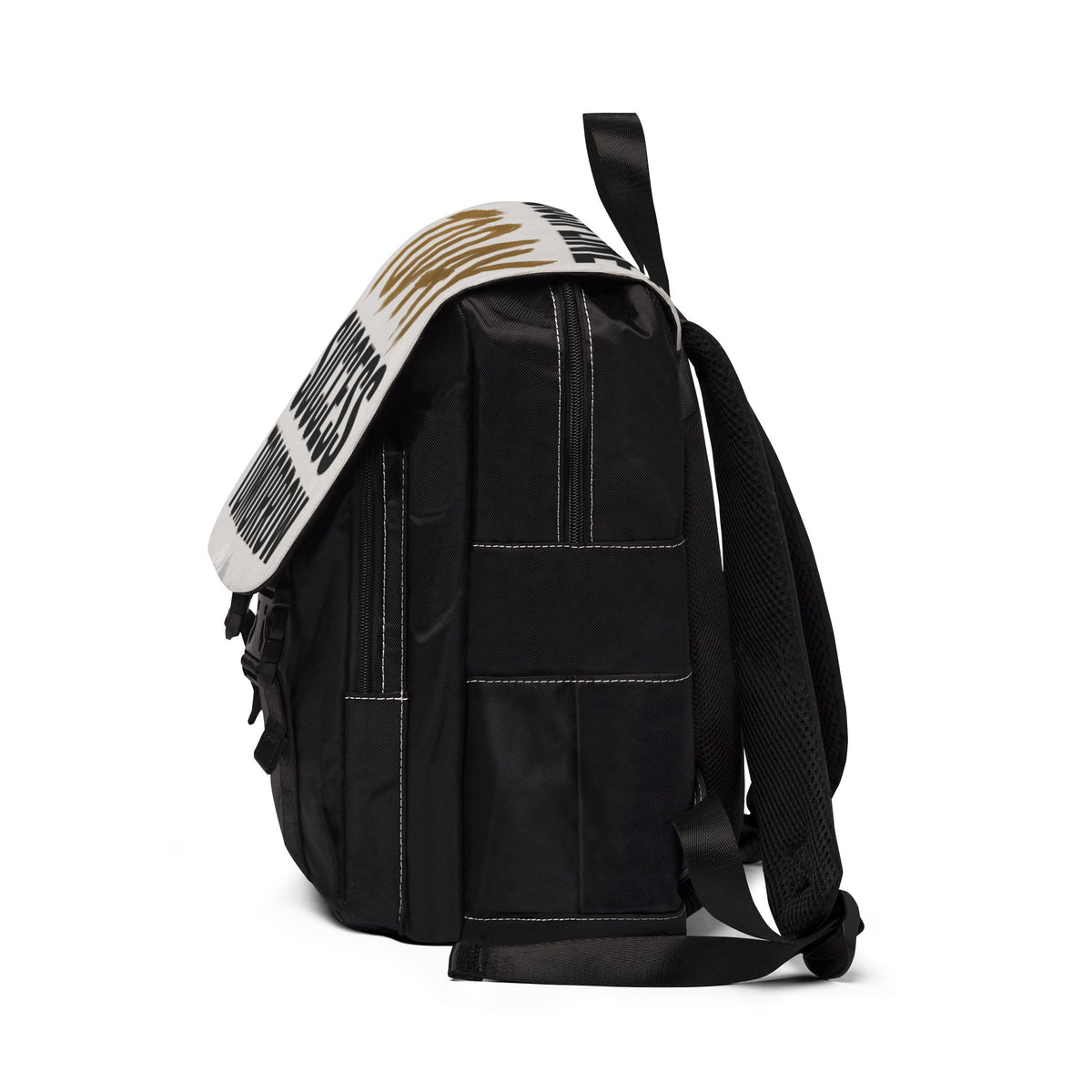 Motivational Backpack — "Today Success Tomorrow" Canvas Shoulder Pack