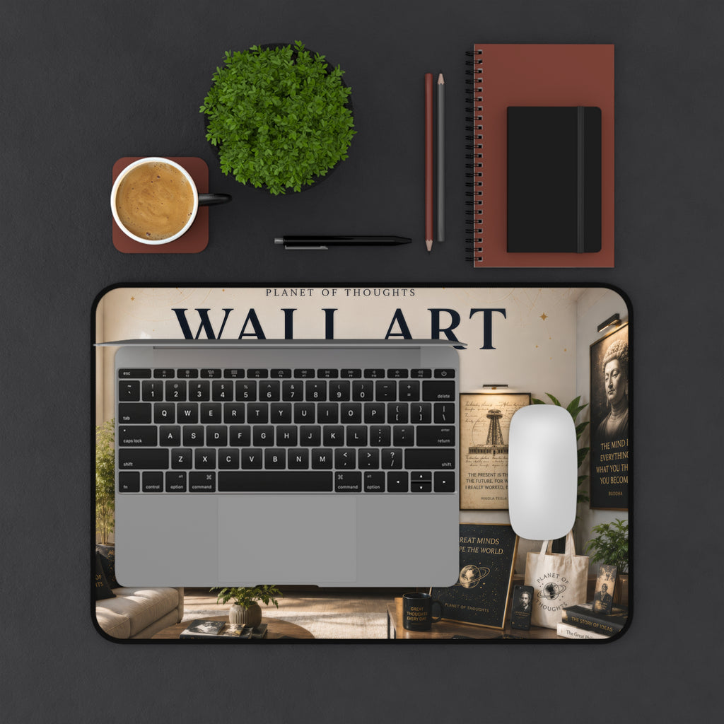 Wall Art Desk Mat - 12*18 — Vintage Philosophers Poster Mousepad Inspirational