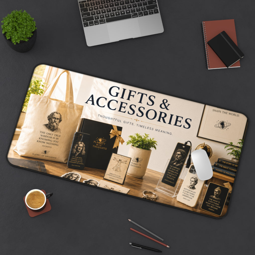Gifts & Accessories Classic Black Desk Mat - 16*32 — Large Non-Slip Mouse Pad
