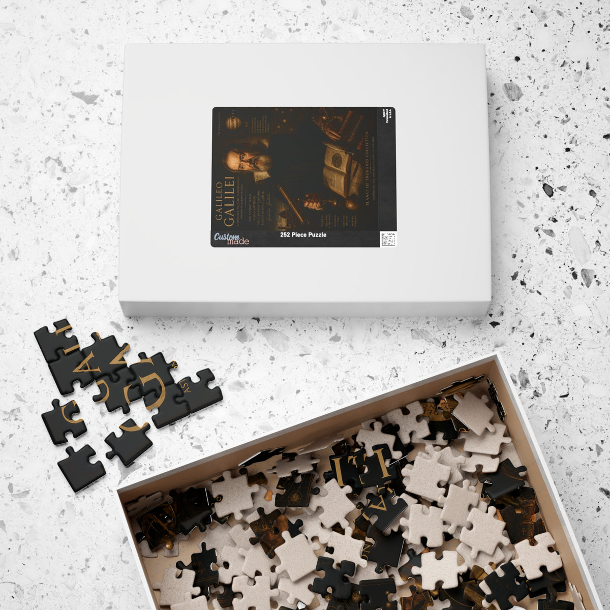Galileo Portrait Jigsaw Puzzle - 252 Pcs - Vert. — Historical Science Puzzle (110/252/520/1014 pcs)
