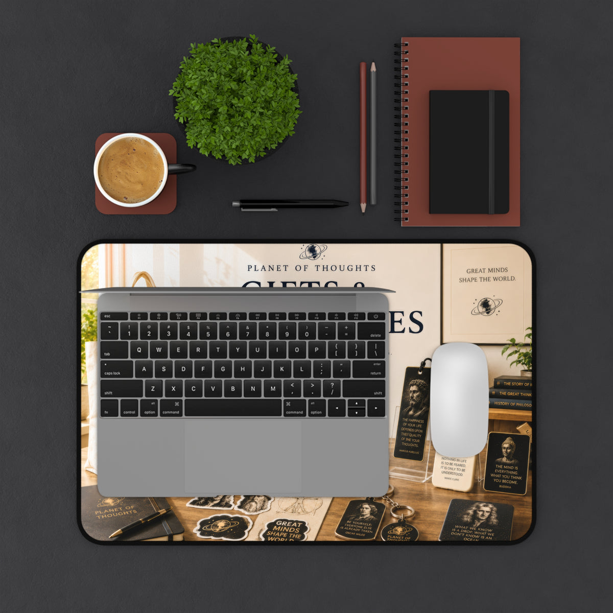 "Gifts & Accessories" Desk Mat - 12*18 — Office Vintage Literary "Gifts & Accessories" Office Mouse Pad