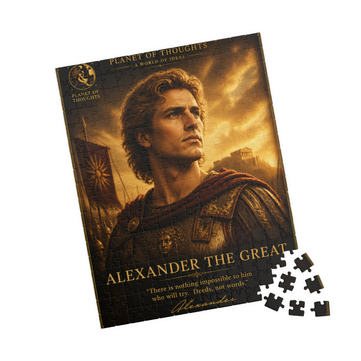 Alexander the Great Puzzle - 252 Pcs - Vert. — Historical Portrait Jigsaw (110/252/520/1014 pcs)